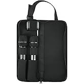 TXEsign Dual Wireless Microphone Case Portable Storage Bag, Travel Carrying Case Protective Cover Handle Bag Organizer for JBL Wireless Microphone and Most Wireless Handheld Dual Microphones System