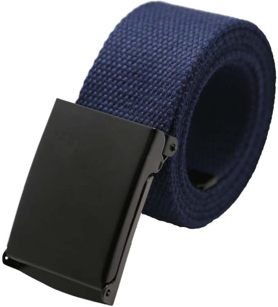 Mens Solid Color Canvas Belt! Charberry Fashion Unisex Plain Webbing Men Boys Waist Belt Casual Canvas Waistband (P)