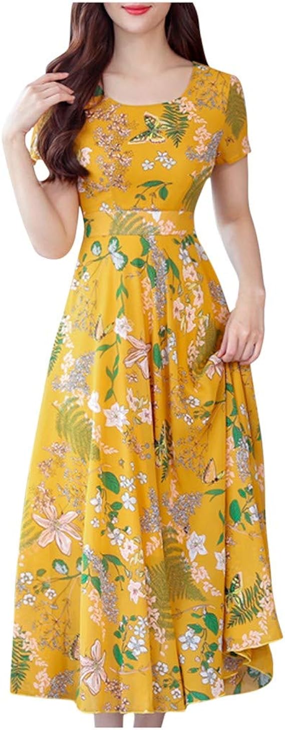 Rückenfreies Chiffon Kleid