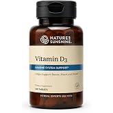 Nature's Sunshine Vitamin D3, 180 Tablets | Supports Bone Health, Contributes to Overall Health, and May Improve Mood