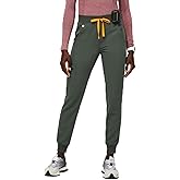 FIGS Zamora High Waisted Jogger Scrub Pants for Women — Slim Fit, 6 Pockets, High Rise Yoga Waistband