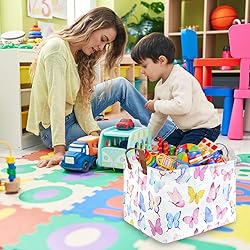FXOCSHE Rectangular Butterfly Basket,Girls