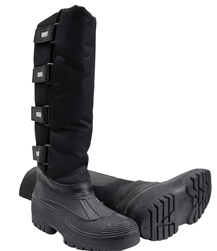 Winterreitstiefel Lund verstellbar mit Klettverschluss, wasserdichter Gummmischuh und Reflektoren, Gr. 29/30 | Winter Reitsti