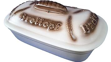 Schöner Brottopf Keramik Zimmermann backen und frischhalten 35 cm Germany Premiumprodukt
