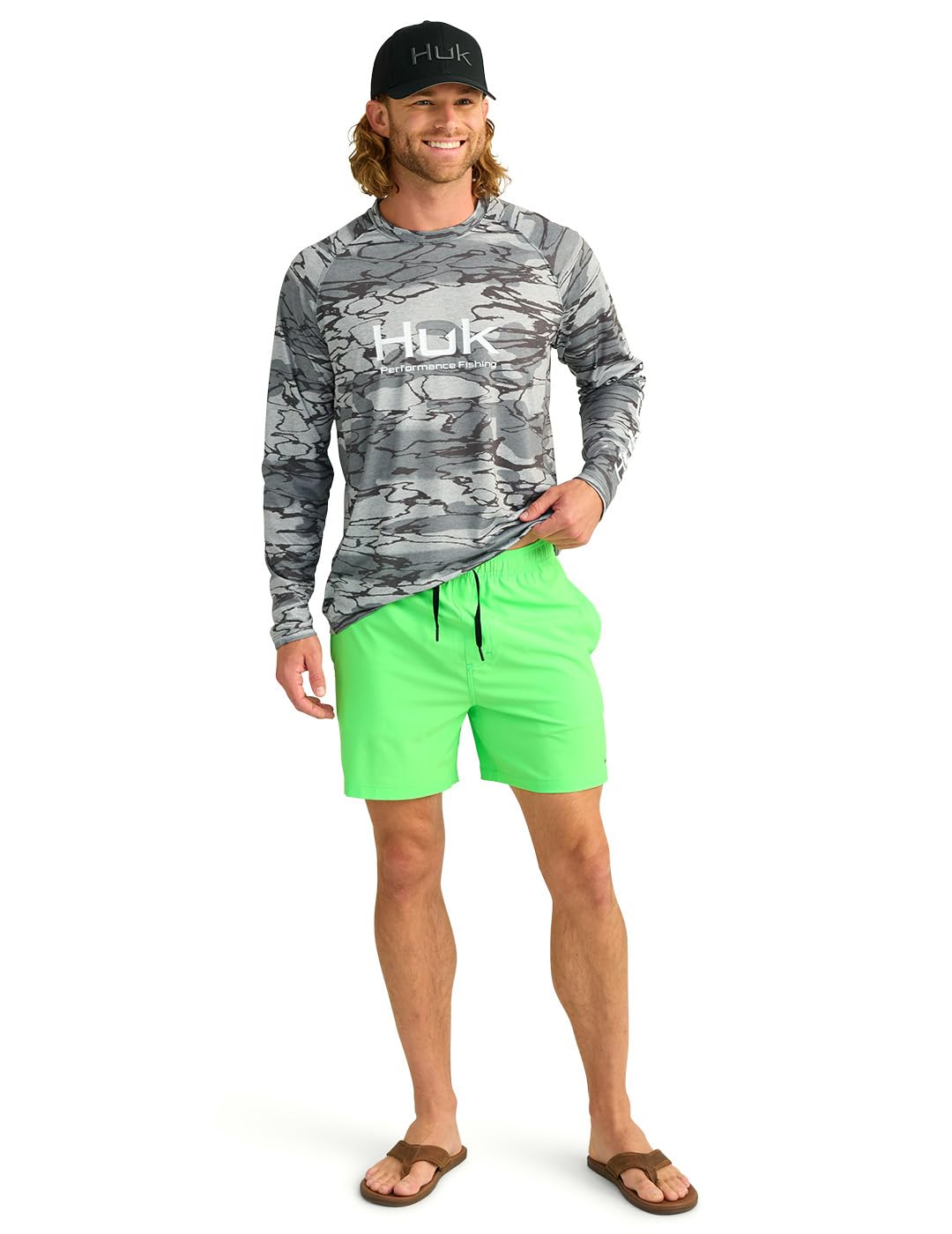 HUK - Mens Pursuit Volley Short, Quick-Dry Fishing Shorts for Men, Summer Green, X-Large Image HUK - Mens Pursuit Volley Short, Quick-Dry Fishing Shorts for Men, Summer Green, X-Large Image