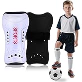 Youth Soccer Shin Guards for Kids Shin Pads Child Calf Protective Gear Protective Soccer Equipment for Boys Girls Children 3-15 Years Old