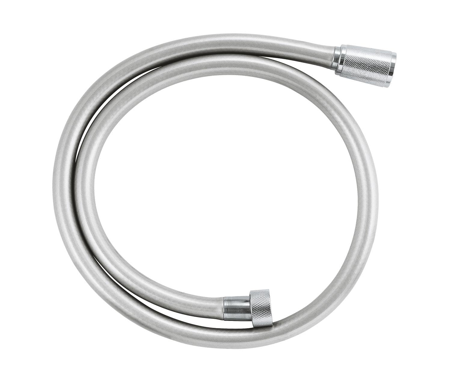 GROHE VitalioFlex Silver Long-Life TwistStop - Shower Hose 1 m (Tensile Strength 50 kg, Pressure Resistance Up to 12 Bar, Heat Resistance 75°C, Universal Connection G 1/2'' x 1/2''), Chrome, 22111000