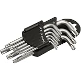Tusk Wrench Set - Torx Style Heads | 9-Piece, S2 Steel, Satin Finish; Security-Hole Design