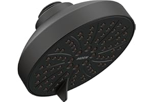 Moen 6512EPBL Gibson Six-Funtiocn 4.5" Spray Head with Eco Performance, Matte Black