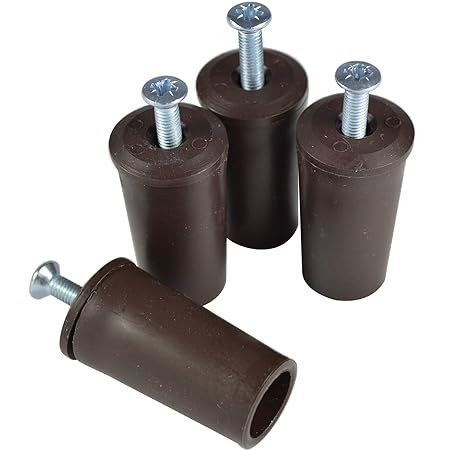 ? Rolladenstopper Anschlagstopper Rolladen Stopper ? Farbe Braun offen - 2ér SET (4 Stück)