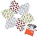 7pcs Set 1 pc Mini Wet Bag +6pcs Absorbent Reusable Sanitary Pads/Washable Cloth Menstrual Pads (L,Gorgeous)…