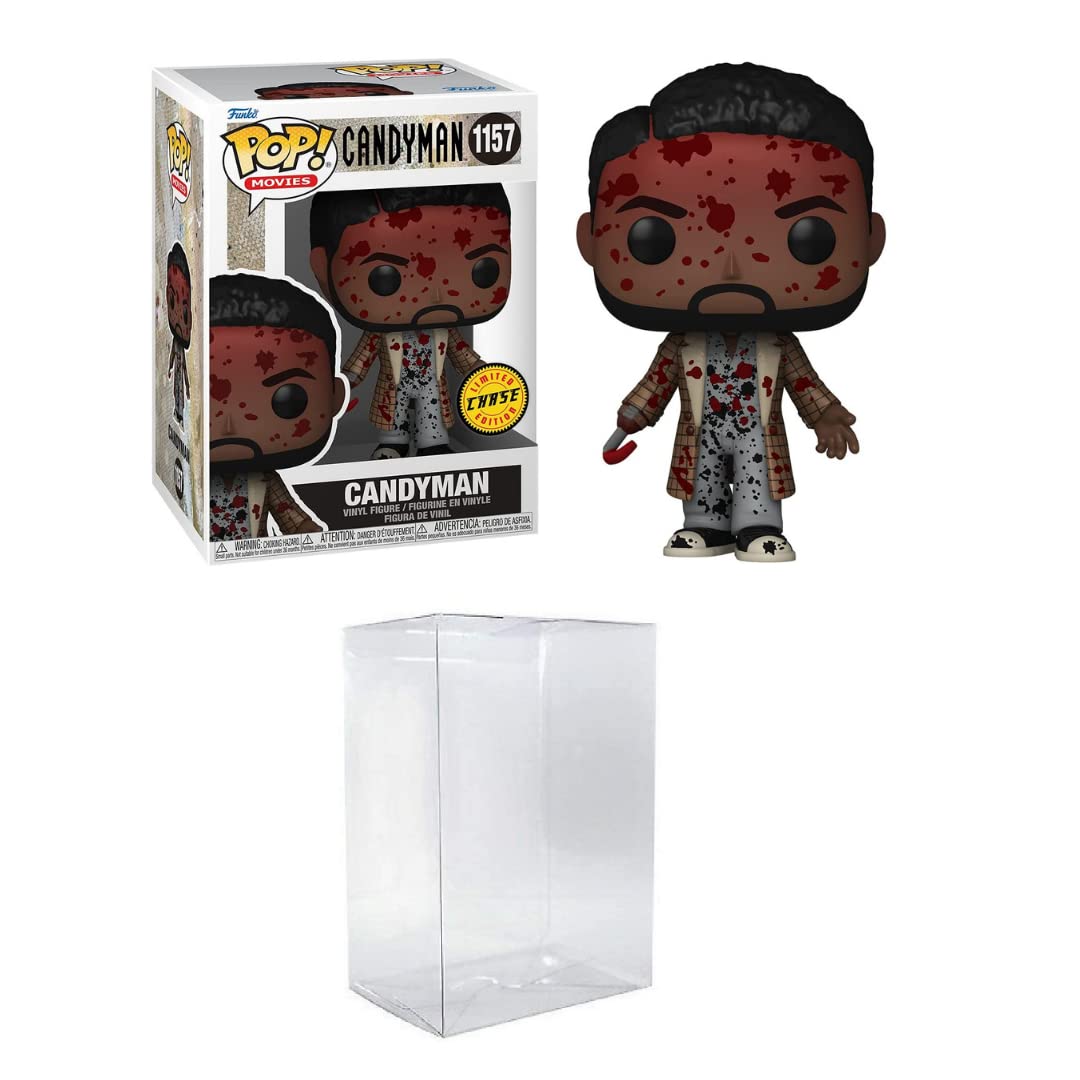 Funko Pop! Movies: Candyman - Candyman Blood Splattered Chase Bundled with EcoTEK Pop Protector