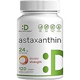 DEAL SUPPLEMENT Astaxanthin 24mg Per Serving (12mg Per Cap), 120 Softgels – Double Strength Microalgae – Antioxidant Supplements for Skin, Eyes, Joints & Immune Support – Non-GMO