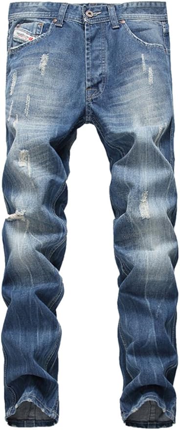 mens blue faded jeans