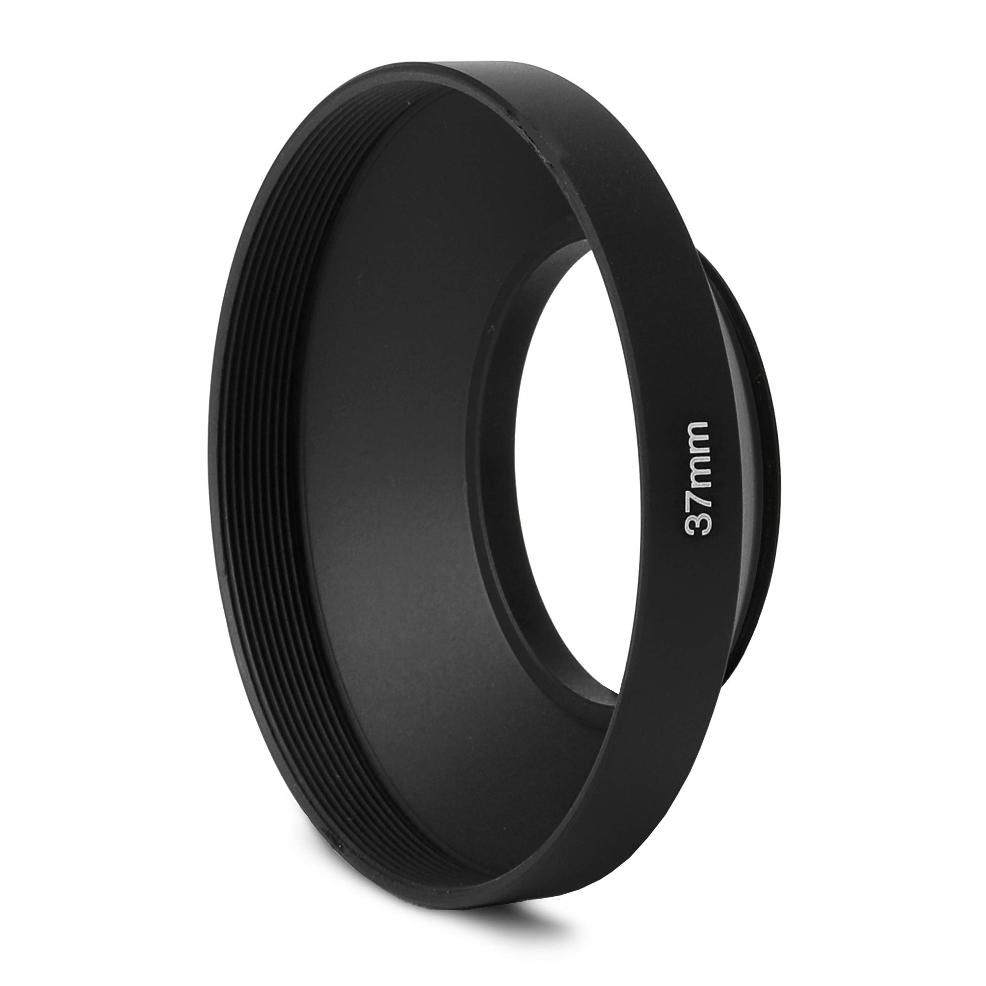 CELLONIC Ø 37mm Wide-Angle Wide Angle Lens Hood Compatible for Metal Screw-in Cylindrical/Round Sun Shade Protector Cover