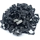 FOWIUNYE 100 Pcs 18650 Lithium Battery Cell Holder, Battery Storage Box Cell Spacer Bracket Stand Plastic Battery Pack Bracket Cylindrical Cell Battery Stand for DIY Fixed 18650 Battery