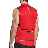 baleaf Men's Sleeveless Cycling Jersey Road Bike Shirt Bicycle Biking Tank Tops Full Zip Pockets SPF UPF50+