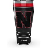 Tervis Traveler Nebraska Cornhuskers - Night Game Triple Insulated Tumbler Travel Cup Keeps Drinks Cold & Hot, 30oz, Stainless Steel
