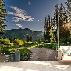 Wall Mural Forest Removable Wallpaper Wall Sticker for Bedroom Living Room - 66x96 inches