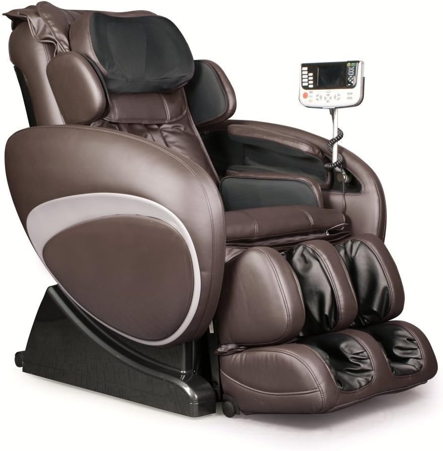 Therapeutic Massage Chair Recliner - High Tech Shiatsu Massager with Body Scan Therapy & Zero Gravity Technology - BROWN