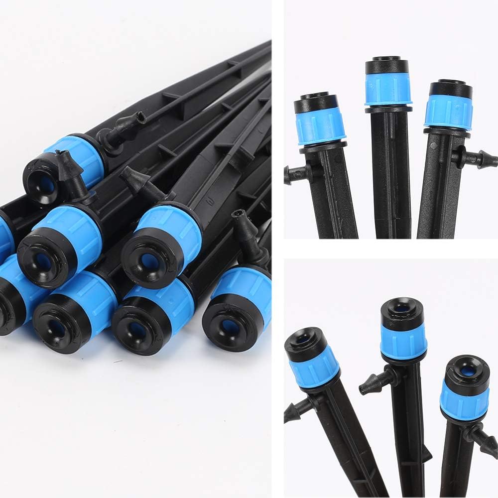Anpatio 50 Pcs 360 Degree Micro Irrigation Drippers System Garden Adjustable Sprinklers Emitter Watering Equipment Misting Nozzles for Garden Lawn Fruit Tree Flower Vegetables Plants : Garden & Outdoor
