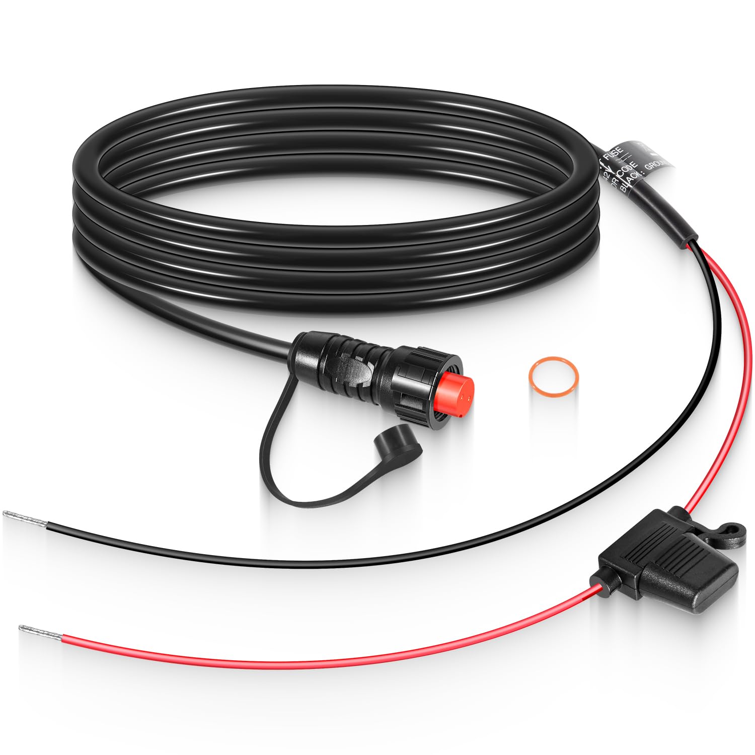 Photo 1 of Replacement for Garmin 010-11425-01 Threaded Transducer Power Cable Compatible with Garmin GLS 10 Sonar Module, GPSMAP 6200, 7200, 8200 MFD Series, 8500, 8530 Back Box and Panoptix LiveScope System