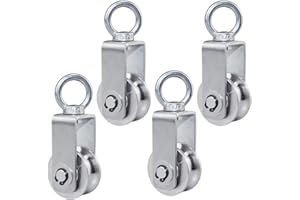 Cable Pulley Wheel Stainless Steel Swivel Pulley Block Silence Rotation Traction Wheel for Pulley System Lifting Gym Equipmen