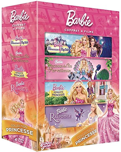 Barbie - Coffret 4 films : Collection Princesse - Pack
