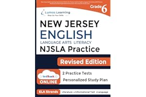 New Jersey Student Learning Assessments (NJSLA) Test Practice: Grade 6 English Language Arts Literacy (ELA) Practice Workbook and Full-length Online ... Test Study Guide (NJSLA by Lumos Learning)