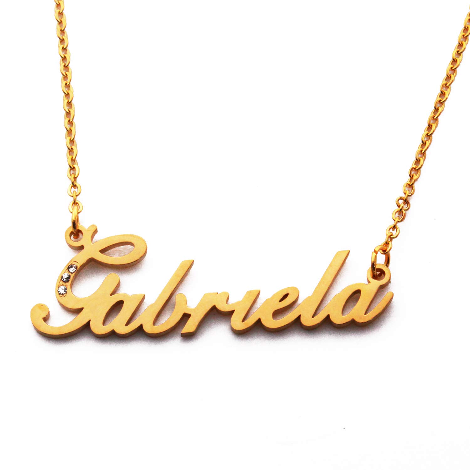 Kigu Gabriela Personalised Name Necklace - Gold Tone Packaging