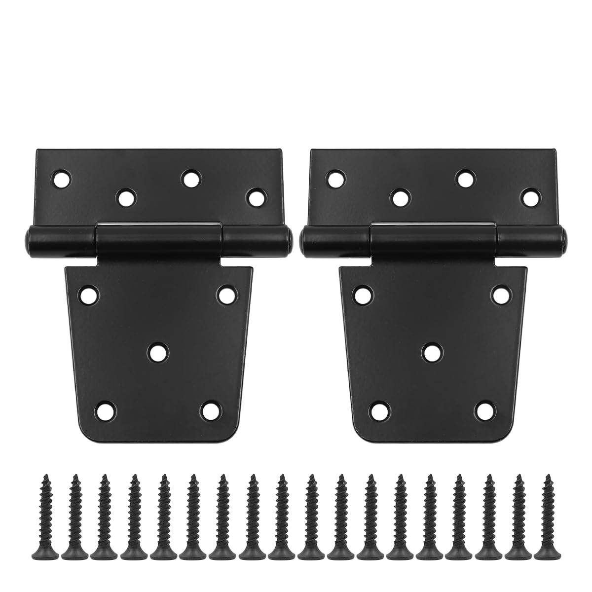 Set of 2 ZONADAH Garden Shed Door Hinge, Windows Hinge 89mm/3.5inch Rustproof Hinges Door Barn with Screws for Windows Cabinet Doors Showcase Wine Storage Rooms, Black