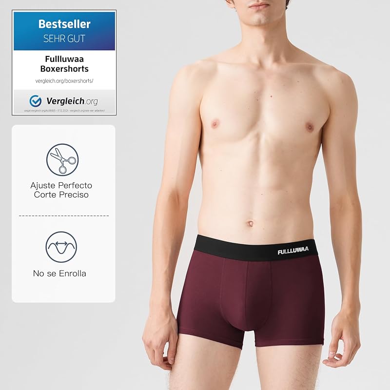 Cuecas Boxer Masculinas, Boxer Pack Masculino (Pack de 10), Algodão, confortável e Equipado