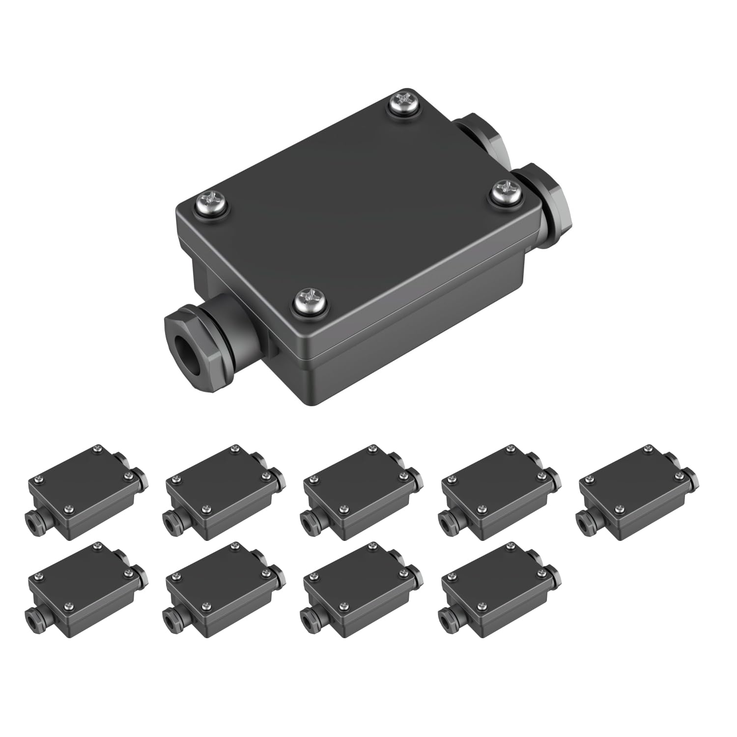 Parlat connection socket 2-way outdoor cable connections 6-9 mm IP68, Pack of 10