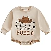 Mieeyali It's Alright To Be Little Bitty Baby Outfit Cowboy Hat Country Sweatshirt Romper Western Baby Boy Clothes Fall