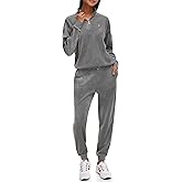 Tommy Hilfiger womens Quarter Zip Velour Pullover Sweatshirt