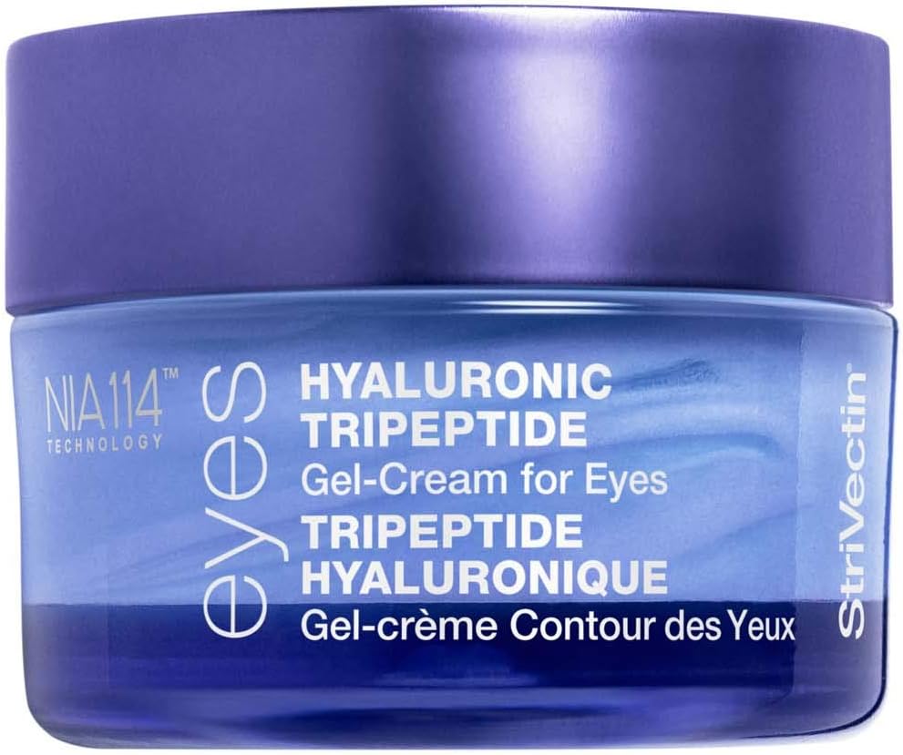 Hyaluronic Tripeptide Gel-Cream for Eyes by Strivectin for Unisex - 0.5 oz Treatment, Blue White, 15 ml (Pack of 1)