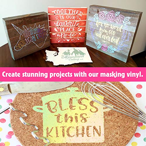 Craftopia Stencil Film Masking Vinyl 12" Wide Stencils Roll x 12 ft