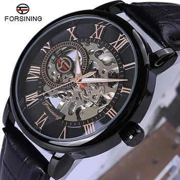 HWCOO Mechanische Uhren Forsining Hohle Männer Mechanische Uhr Herrenuhr fünf Farben