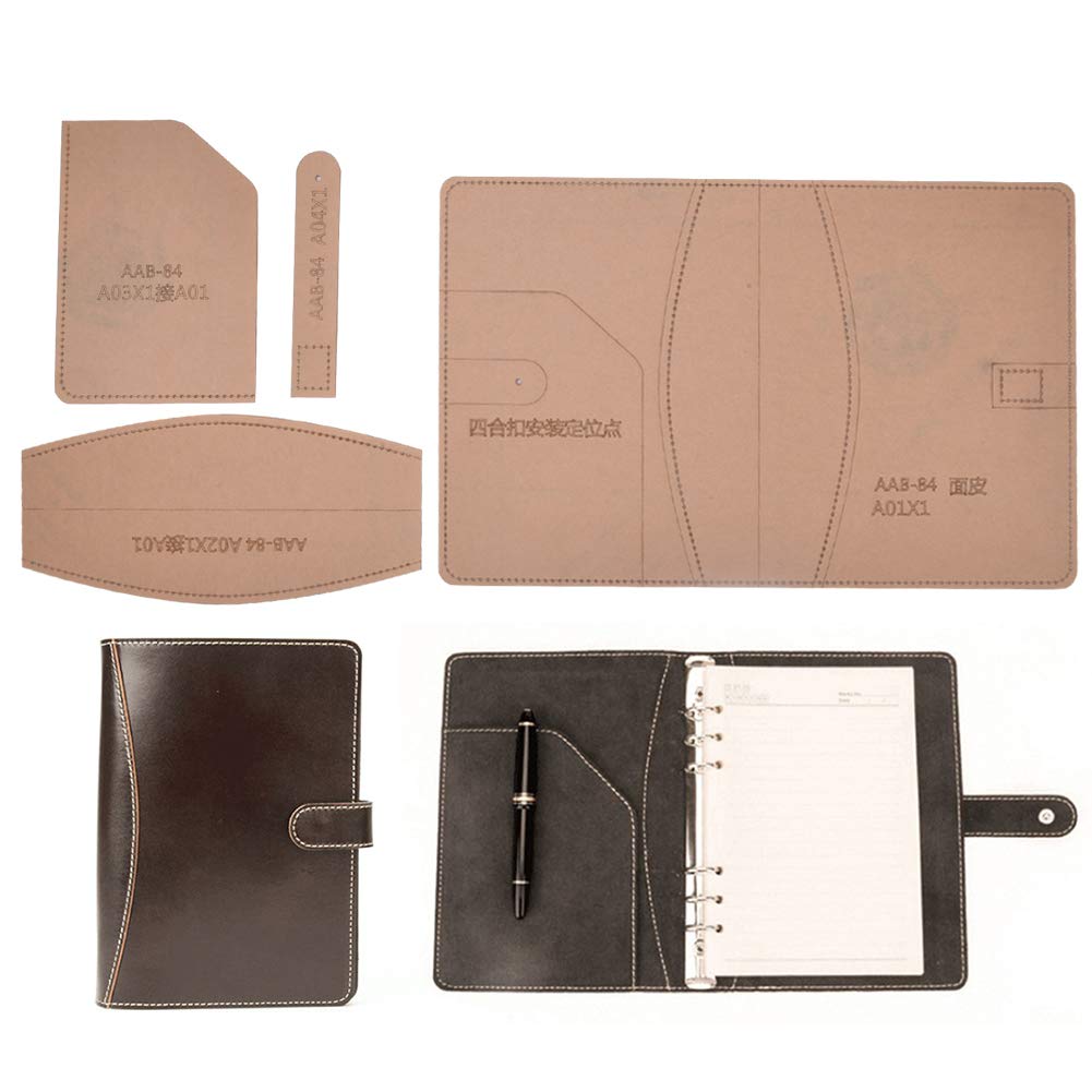Acrylic Template Leather Pattern Craft for Notebook Cover DIY Clear Acrylic Notebook Cover Pattern Stencil Model Office Supplies