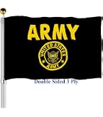 Bandiera US Army Star 3x5 FT &ndash; Double Face A 2 Strati, Nylon, Servita Con Orgoglio