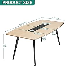 YITAHOME 6FT Conference Table with Power