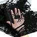 Halloween Decorations Indoor, Set of 4 Black Lace Decors, Including Spider Web Fireplace Mantel Scarf Cover,Spiderweb Round Lace Table Topper Tablecloth, 2Pcs Spider Web Lamp Shade Cover Scarf