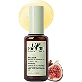 JUST AS I AM Hair Oil (2.02 oz) – Argan Oil & Honey Extract Shine Care for Lightweight Gloss and Smooth Hair Finish