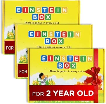 Einstein Box Gift for 2 Year Old Boys and Girls - Set of 3