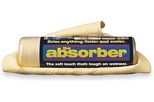 The Absorber 51149 Synthetic Drying Chamois, 27" x 17", Yellow