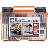 24/7 First Aid 190 Piece First Aid Kit, Orange