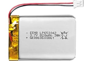 EEMB 3.7V 820mAh 653042 Rechargeable Lithium ion Polymer Battery PCS with JST Connector UN38.3 Lithium Polymer ion Battery.Ma