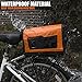Ibera Bike Trunk Bag - PakRak Clip-On Quick-Release Waterproof Bicycle Commuter Bag (Orange)