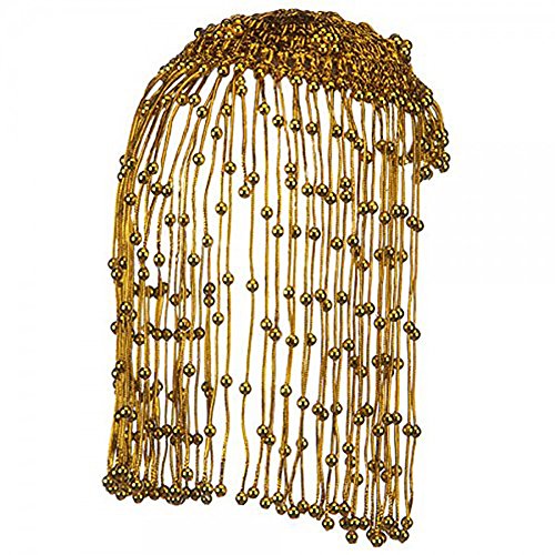 Egyptian Queen Cleopatra Gold Beaded Headdress - Image 4