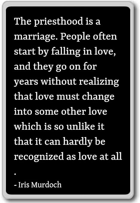 Imán para nevera con cita de Iris Murdoch, negro: Amazon.es: Hogar